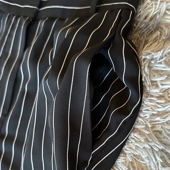 Babaton Women's Black and White Pinstripe Pants - Picture 8 of 13